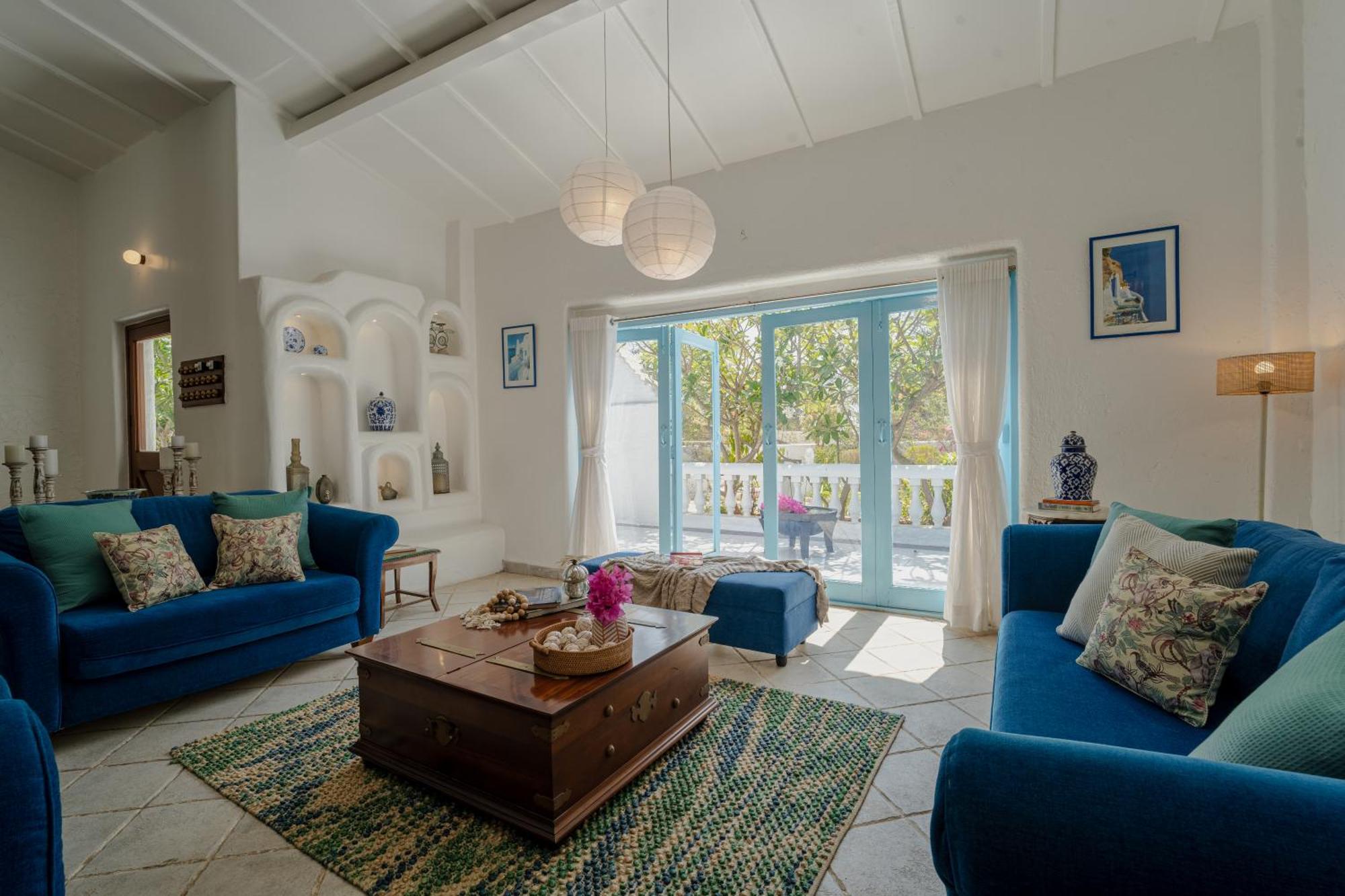 Lohonostays Villa Santorini อลีบาก ภายนอก รูปภาพ
