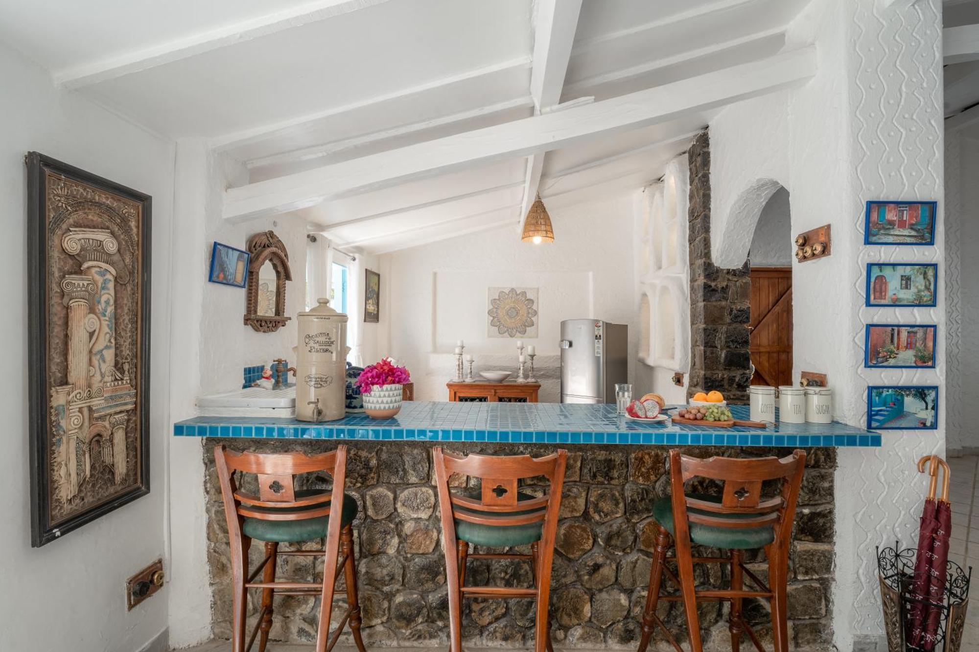 Lohonostays Villa Santorini อลีบาก ภายนอก รูปภาพ